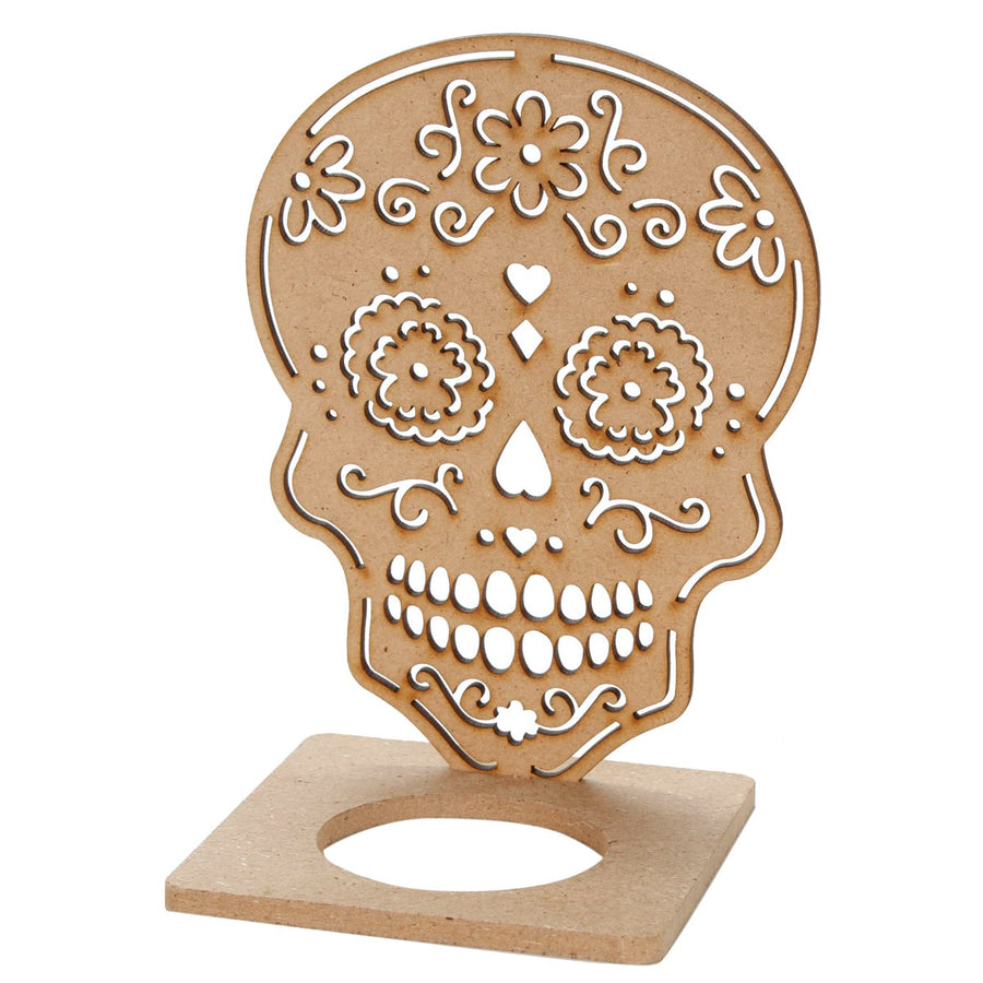 Art.8977 Calavera Porta Velita Mdf