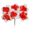 Fantasías Miguel Art.9368 Ramito Grande De Papel X6 Flores 12cm 1pz