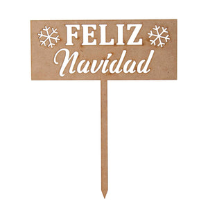 Art.9753 Pick Letrero Felíz Navidad