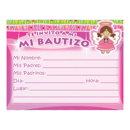 Art.9817 Invitación Para Porta Bautizo