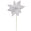 Fantasías Miguel Art.9848 Flor De Nochebuena Diamantada 61cm 1pz Plata