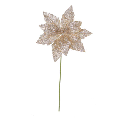 Fantasías Miguel Art.9848 Flor De Nochebuena Diamantada 61cm 1pz