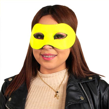 Antifaz Amarillo Neón