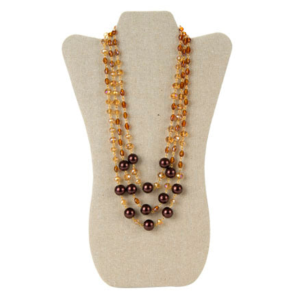 Collar Triple Café-Miel