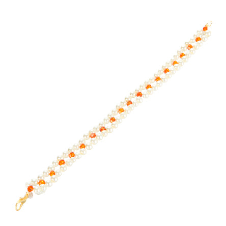 Pulsera De Perlas Con Rondeles