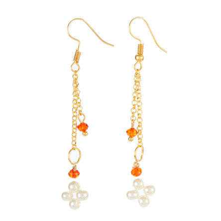 Aretes De Perla Con Rondel