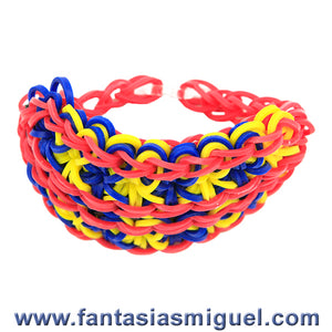 Pulsera Especial Rojo Con Ligas Divertidas