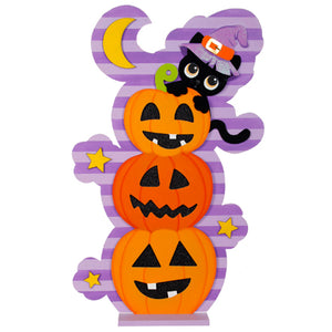 Adorno Calabazas Con Gato