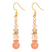 Fantasías Miguel Clave:CJ31 Aretes Coral-Oro