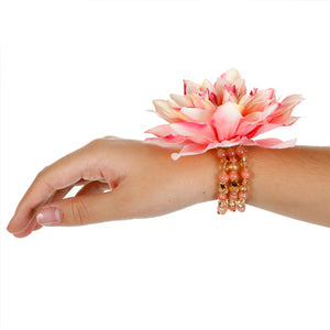 Brazalete Coral-Oro