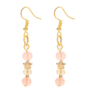 Fantasías Miguel Clave:CJ36 Aretes Coral-Miel