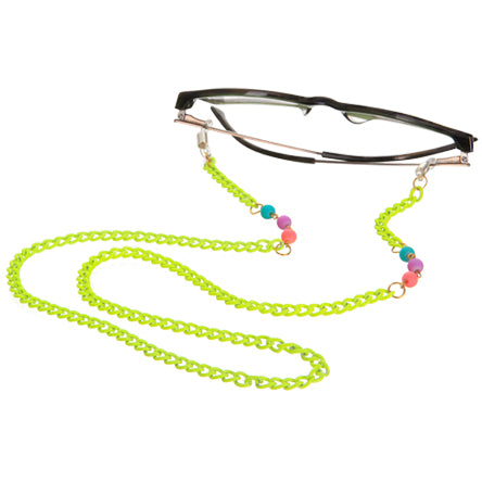 Cadena Para Gafas Amarillo Neón
