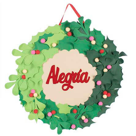 Corona Alegría Con Hoja De Cartulina
