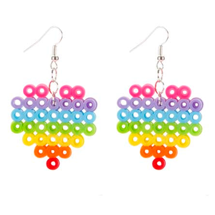 Aretes Multicolor Con Cuentas Dtubitos