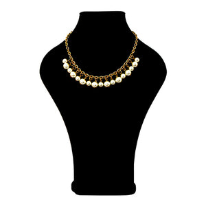 Collar De Perlas Con Cadena