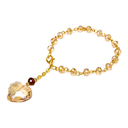 Pulsera Oro-Miel Con Cristales