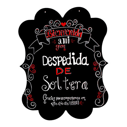 Letrero Pizarrón Despedida De Soltera