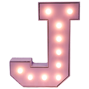 Letrta J Con Focos