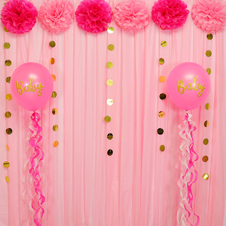 Decoración Baby Shower Rosa