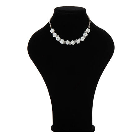 Collar De Cadena Con Enjambre De Perlas