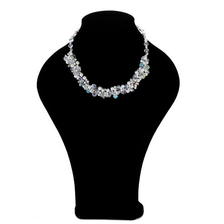 Collar Corto De Perlas Y Cristales