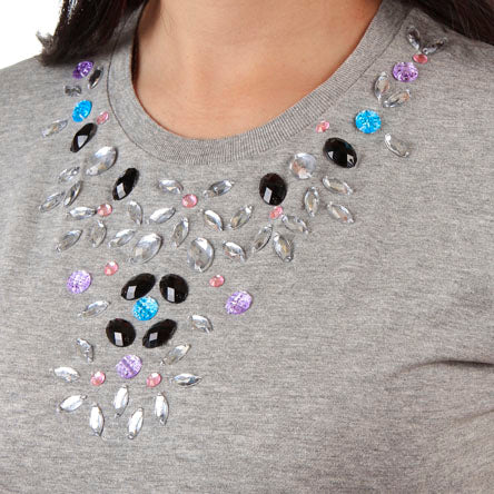 Aplicaciones De Cristales En Blusa