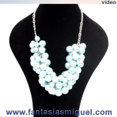 Fantasías Miguel Clave:HB046 Maxi Collar De Perlas