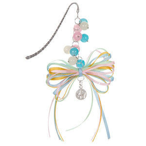 Separador De Libros Con Cuenta Redonda Y Listones Multicolor