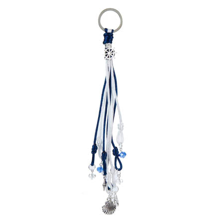 Llavero Marinero Con Cola De Rata Azul/Blanco