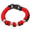 Fantasías Miguel Clave:IA94 Pulsera De Cordón Paracaídas Rojo/Negro Con Argollas