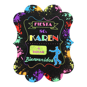 Letrero 80s