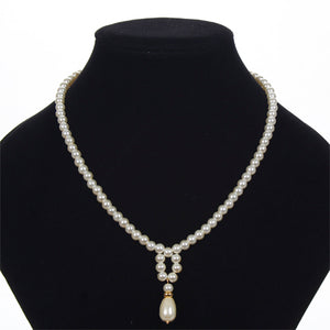 Collar De Perlas Marfil