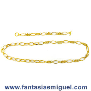 Pulsesa C/ Collar De Picos C/ Cadena Oro