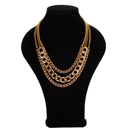 Collar Con Cadenas Oro