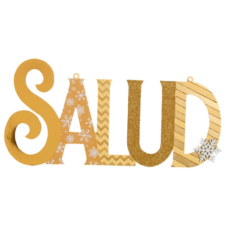 Letrero Salud Oro