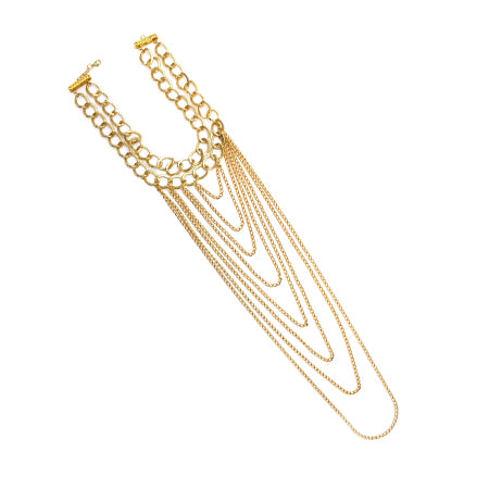 Collar Oro Con Cadenas