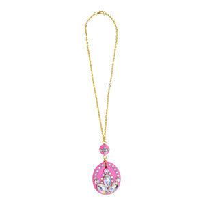 Collar De Cadena Y Cristales Con Fomis