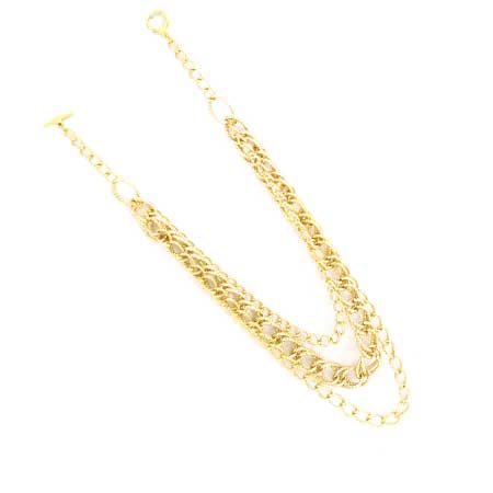 Collar Con Cadenas Oro