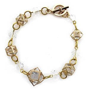 Pulsera Con Dijes Hexagonales