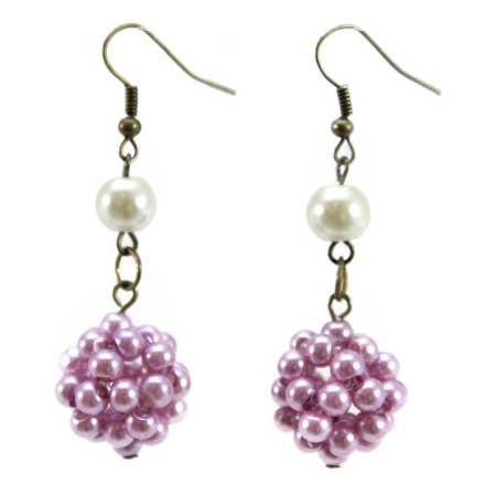 Aretes Enjambre Con Perlas