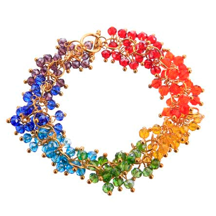 Pulsera De Engarces Con Rondeles Multicolor