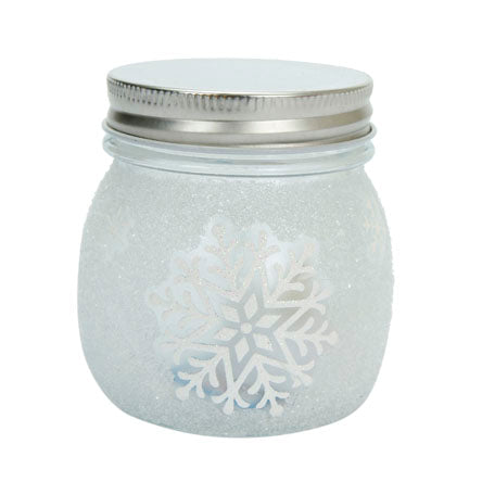 Frasco Diamantado Con Copos De Nieve