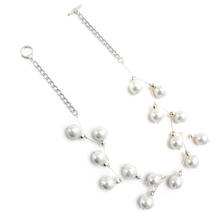 Collar Plata Con Perlas