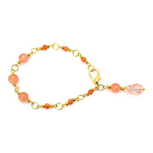 Pulsera Coral-Oro