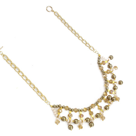 Collar Rondel C/Perlas Oro