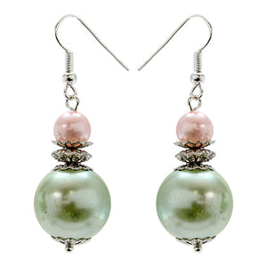 Aretes Menta- Rosa