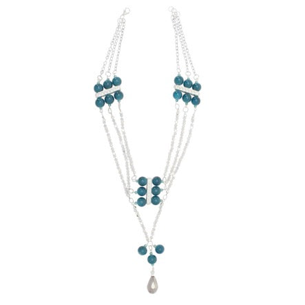 Collar Triangulo Plata-Jade