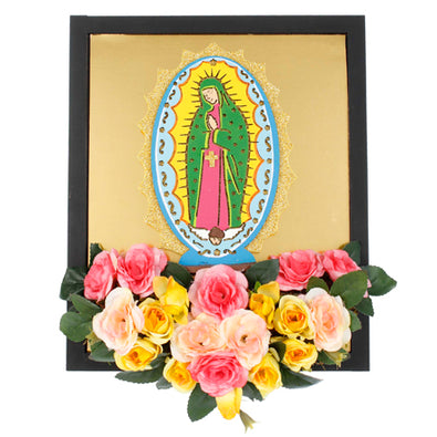 Fantasías Miguel Clave:ML2846 Altar Virgen Con Flores