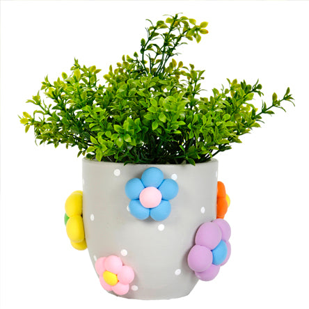 Maceta Con Flores