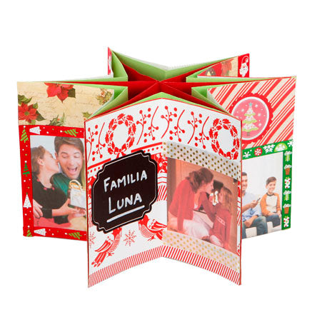 Estrella De Papel Scrap Con Fotografías